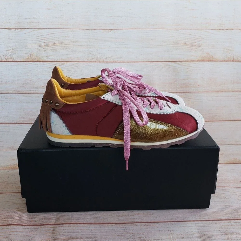 Coach printed suede